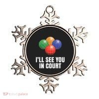 Bocce Legend ILl See You In Court Funny Bocce Ball Cute Gift Ornament thumb 0