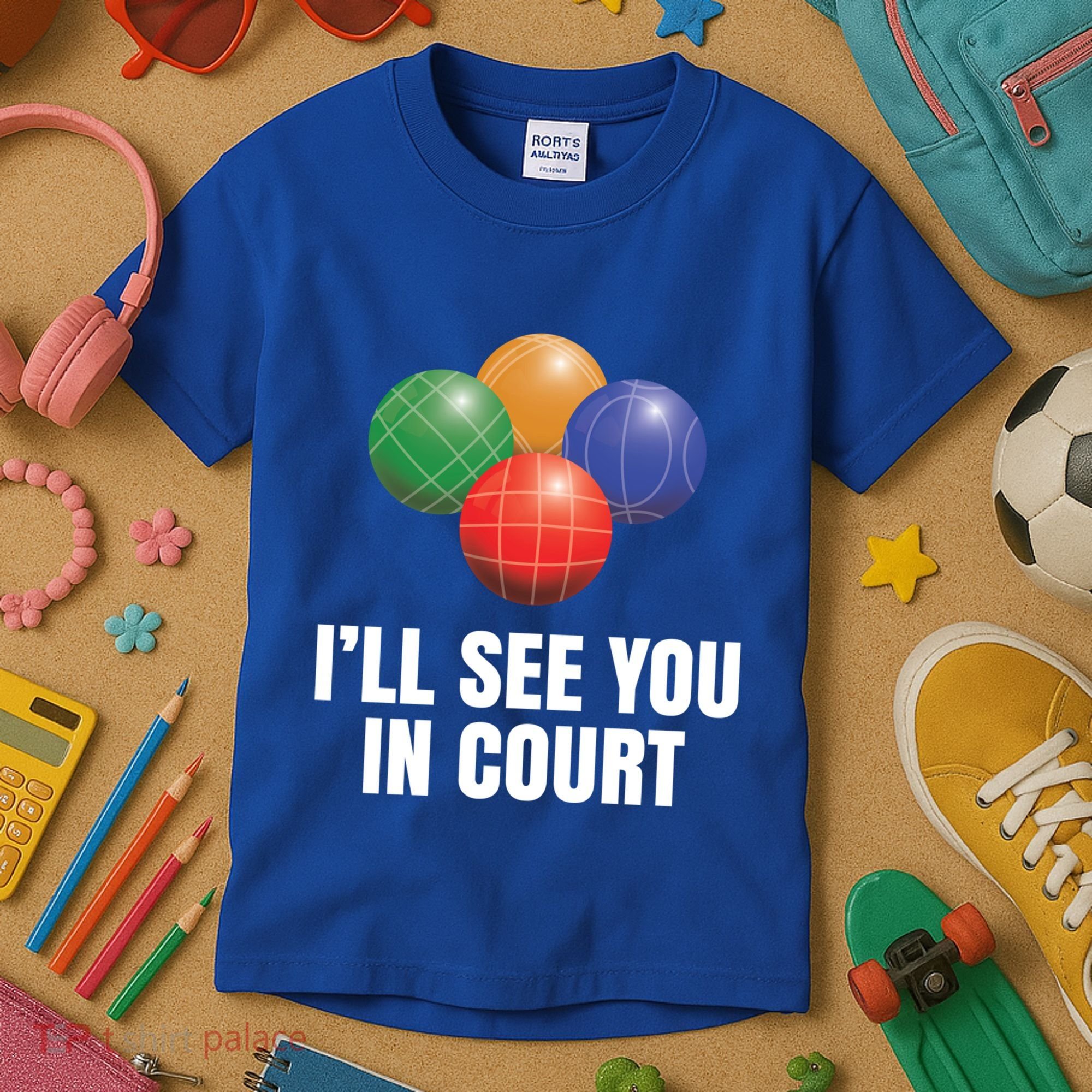 Bocce Legend ILl See You In Court Funny Bocce Ball Cute Gift Kids T-Shirt