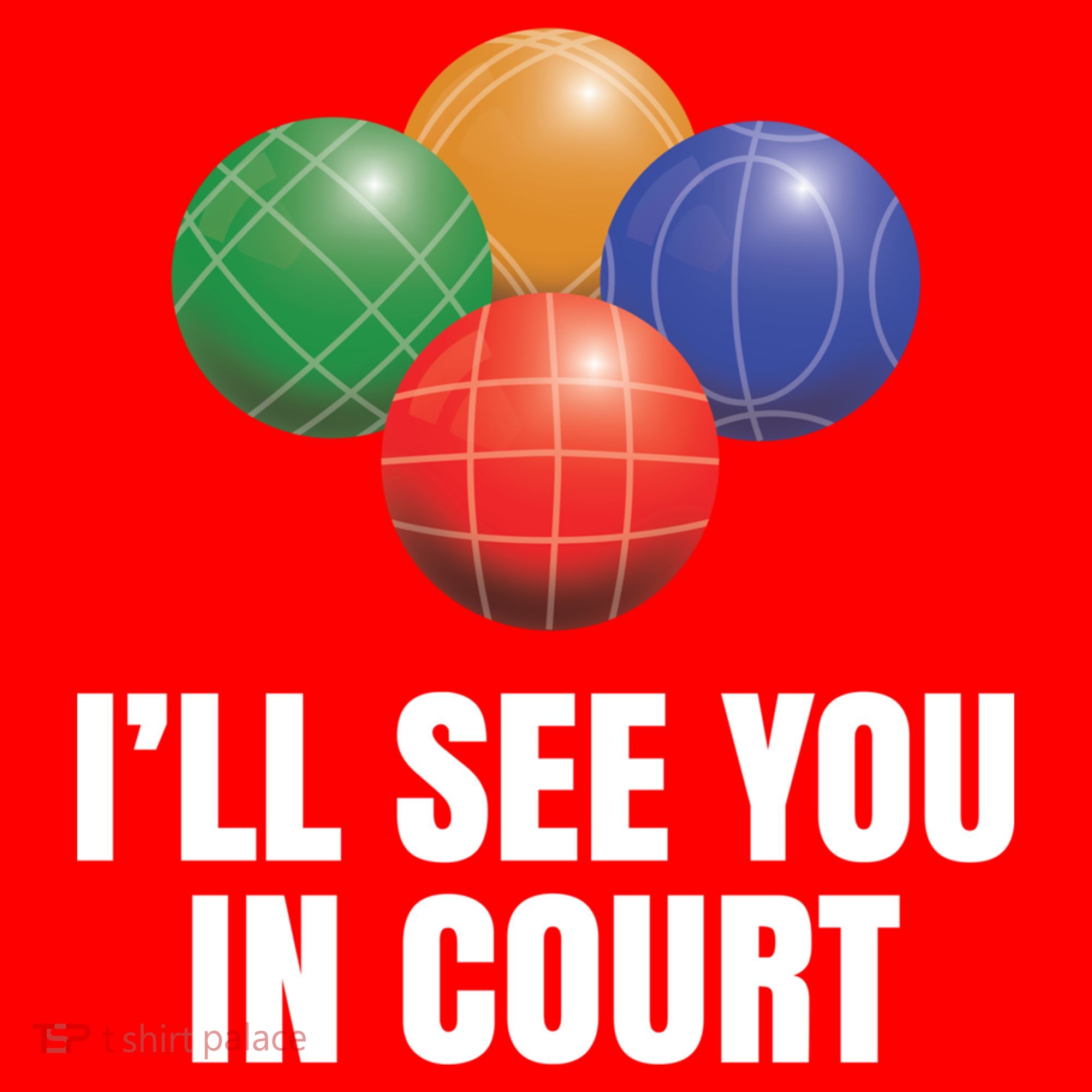 Bocce Legend ILl See You In Court Funny Bocce Ball Cute Gift Santa Hat