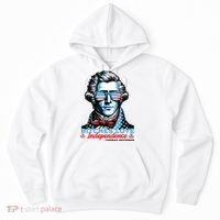 Bitches Love Independence Funny 4th Of July Thomas Jefferson Hoodie thumb 0
