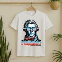 Bitches Love Independence Funny 4th Of July Thomas Jefferson T-Shirt thumb 2
