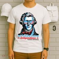 Bitches Love Independence Funny 4th Of July Thomas Jefferson T-Shirt thumb 6
