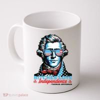 Bitches Love Independence Funny 4th Of July Thomas Jefferson Coffee Mug thumb 0