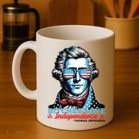 Bitches Love Independence Funny 4th Of July Thomas Jefferson Coffee Mug thumb 4