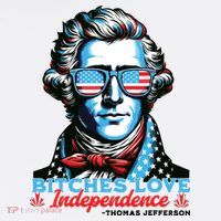Bitches Love Independence Funny 4th Of July Thomas Jefferson Women's Hoodie thumb 2