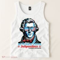Bitches Love Independence Funny 4th Of July Thomas Jefferson Tank Top thumb 2