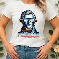 Bitches Love Independence Funny 4th Of July Thomas Jefferson Women's T-Shirt thumb 2