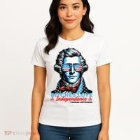 Bitches Love Independence Funny 4th Of July Thomas Jefferson Women's T-Shirt thumb 4
