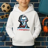 Bitches Love Independence Funny 4th Of July Thomas Jefferson Kids Hoodie thumb 2