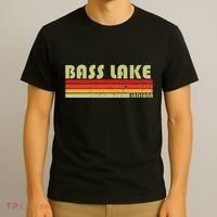 Bass Lake Indiana Funny Fishing Camping Summer Gift T-Shirt thumb 3