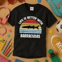Barracuda Life Is Better With Barracudas Kids T-Shirt thumb 3