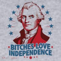 Bitches Love Independence Funny Founding Fathers 4th Of July Women's Sweatshirt thumb 2