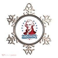 Bitches Love Independence Funny Founding Fathers 4th Of July Ornament thumb 0