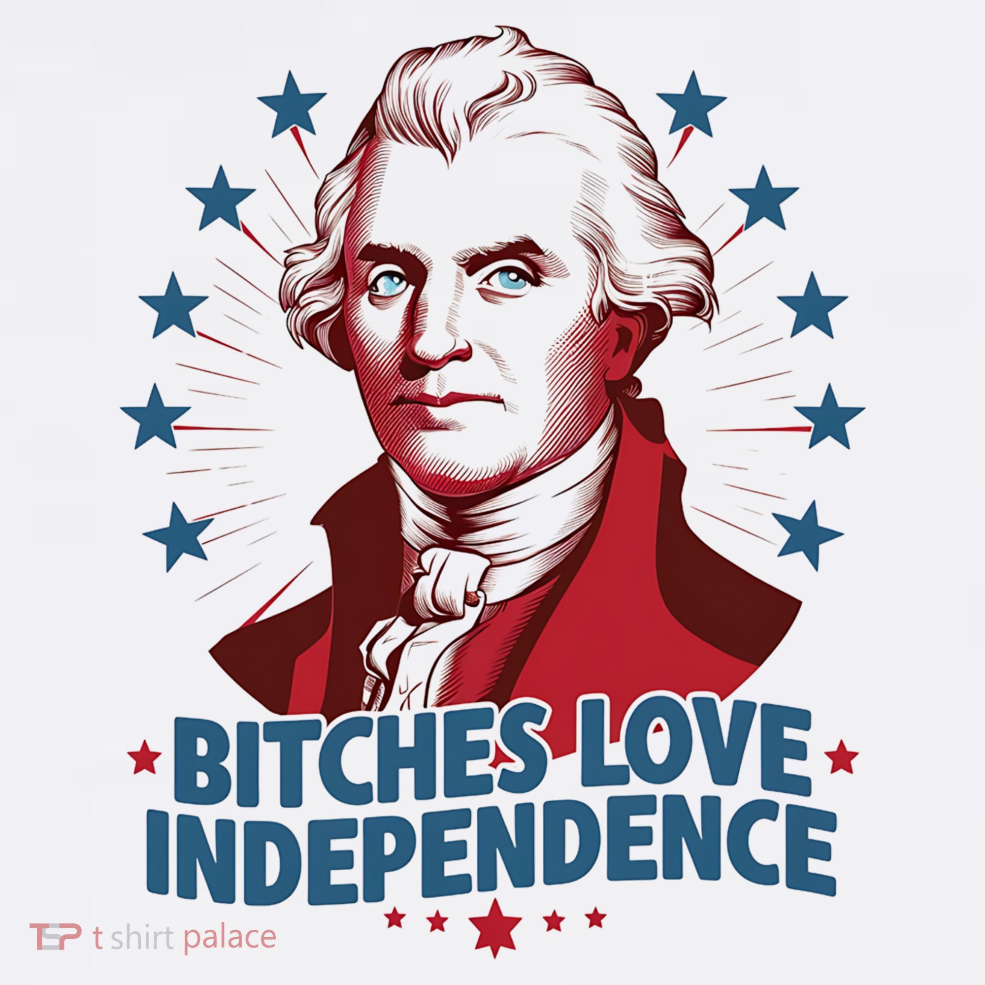 Bitches Love Independence Funny Founding Fathers 4th Of July Women's Tank Top