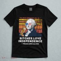 Bitches Love Independence Funny Founding Fathers 4th Of July T-Shirt thumb 5