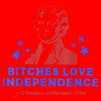 Bitches Love Independence Funny Founding Fathers 4th Of July Santa Hat thumb 1