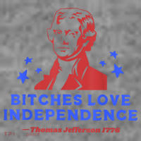 Bitches Love Independence Funny Founding Fathers 4th Of July Toddler Hoodie thumb 2