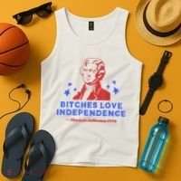 Bitches Love Independence Funny Founding Fathers 4th Of July Tank Top thumb 4