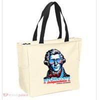 Bitches Love Independence Funny 4th Of July Thomas Jefferson Tote Bag thumb 2