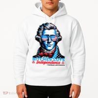 Bitches Love Independence Funny 4th Of July Thomas Jefferson Hoodie thumb 2