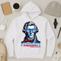 Bitches Love Independence Funny 4th Of July Thomas Jefferson Hoodie thumb 3