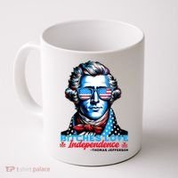Bitches Love Independence Funny 4th Of July Thomas Jefferson Coffee Mug thumb 0