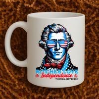 Bitches Love Independence Funny 4th Of July Thomas Jefferson Coffee Mug thumb 2