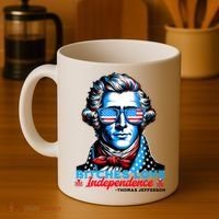 Bitches Love Independence Funny 4th Of July Thomas Jefferson Coffee Mug thumb 4