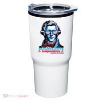 Bitches Love Independence Funny 4th Of July Thomas Jefferson Tumbler thumb 0