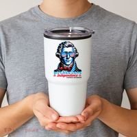 Bitches Love Independence Funny 4th Of July Thomas Jefferson Tumbler thumb 2