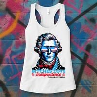Bitches Love Independence Funny 4th Of July Thomas Jefferson Women's Tank Top thumb 3