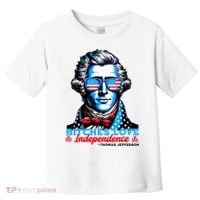 Bitches Love Independence Funny 4th Of July Thomas Jefferson Toddler T-Shirt thumb 0