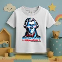 Bitches Love Independence Funny 4th Of July Thomas Jefferson Toddler T-Shirt thumb 3
