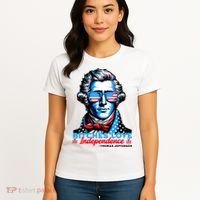 Bitches Love Independence Funny 4th Of July Thomas Jefferson Women's T-Shirt thumb 4
