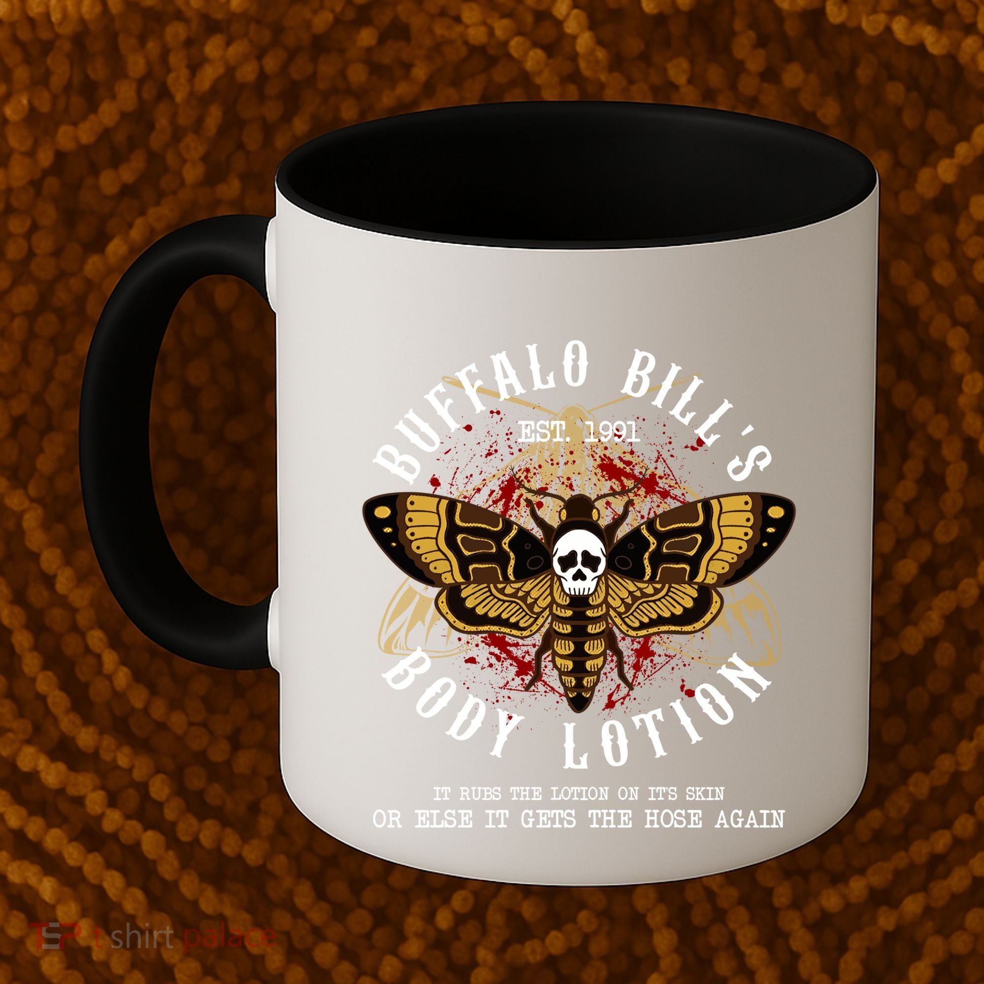 Body Lotion It Rubs The Lotion On Its Skin Horror Hallow Coffee Mug