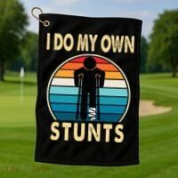 Broken Leg Injury Ankle Knee Get Well Soon Golf Towel thumb 1