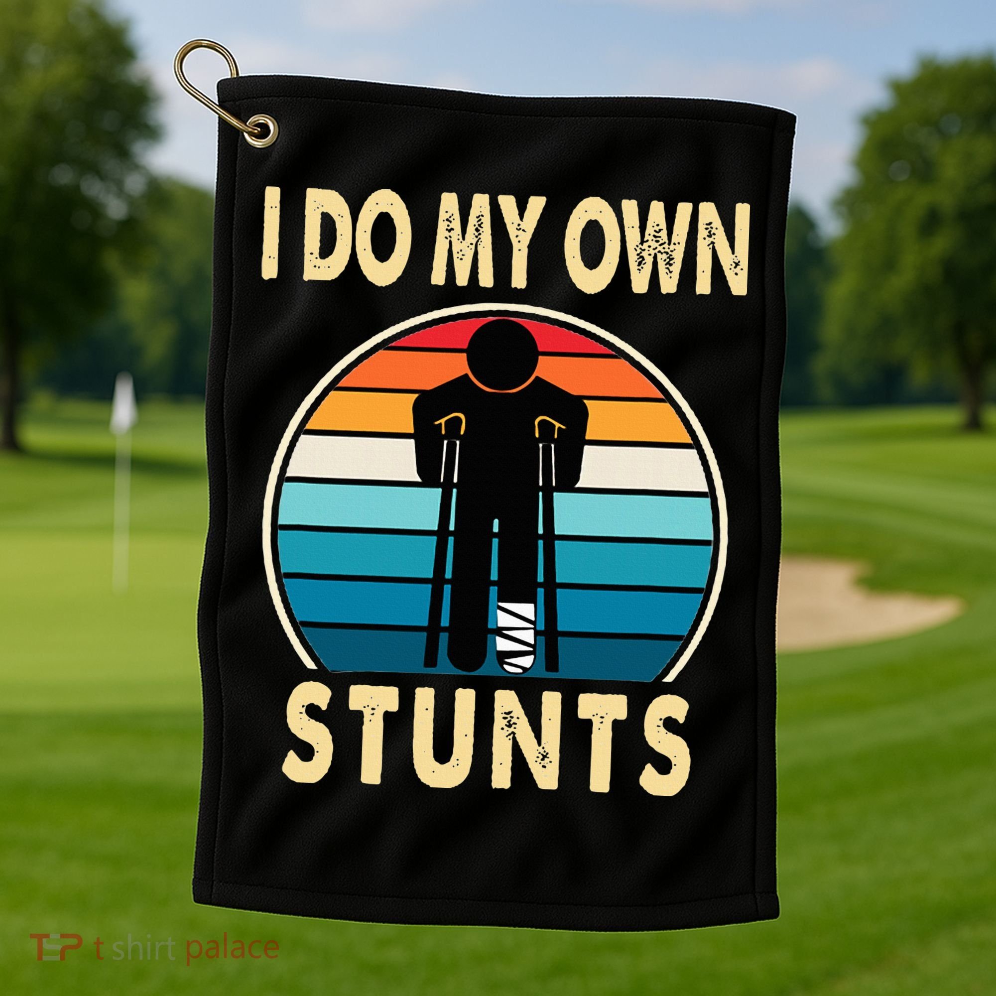 Broken Leg Injury Ankle Knee Get Well Soon Golf Towel