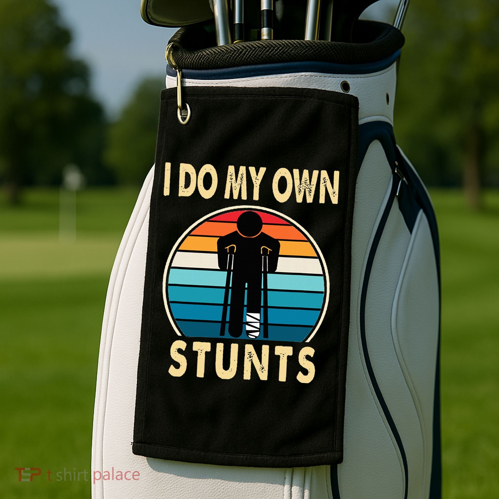 Broken Leg Injury Ankle Knee Get Well Soon Golf Towel