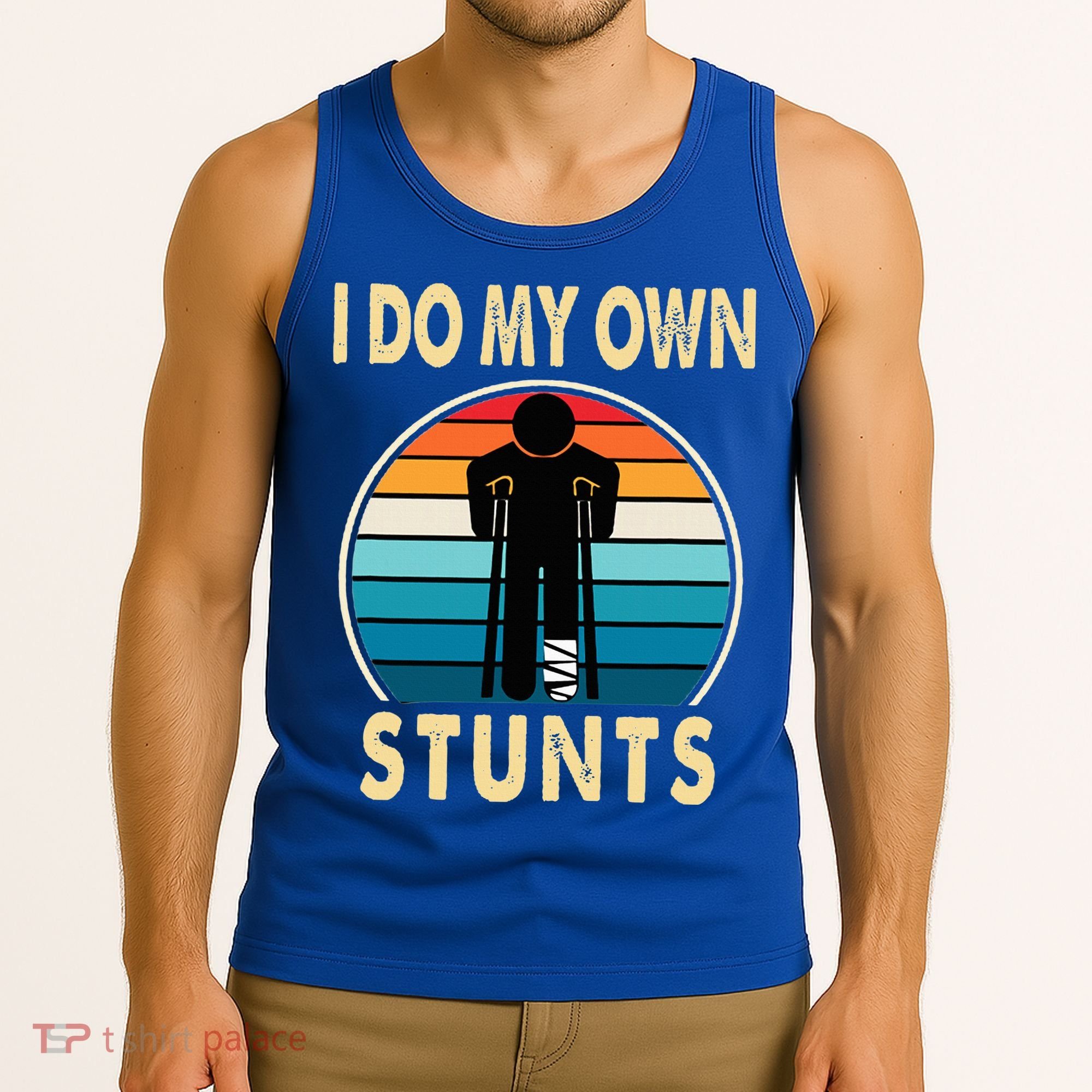 Broken Leg Injury Ankle Knee Get Well Soon Tank Top