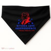 Bitches Love Independence Thomas Jefferson 1776 USA-Made Doggie Bandana thumb 0