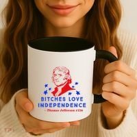 Bitches Love Independence Thomas Jefferson 1776 Coffee Mug thumb 3