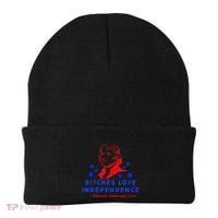 Bitches Love Independence Thomas Jefferson 1776 Beanie thumb 0