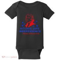 Bitches Love Independence Thomas Jefferson 1776 Baby Bodysuit thumb 0