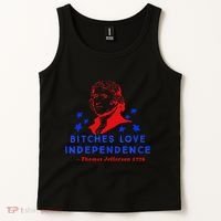 Bitches Love Independence Thomas Jefferson 1776 Tank Top thumb 2