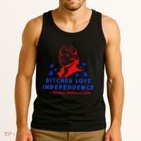 Bitches Love Independence Thomas Jefferson 1776 Tank Top thumb 3