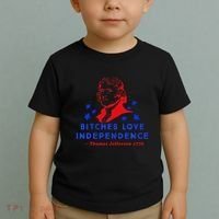 Bitches Love Independence Thomas Jefferson 1776 Toddler T-Shirt thumb 2