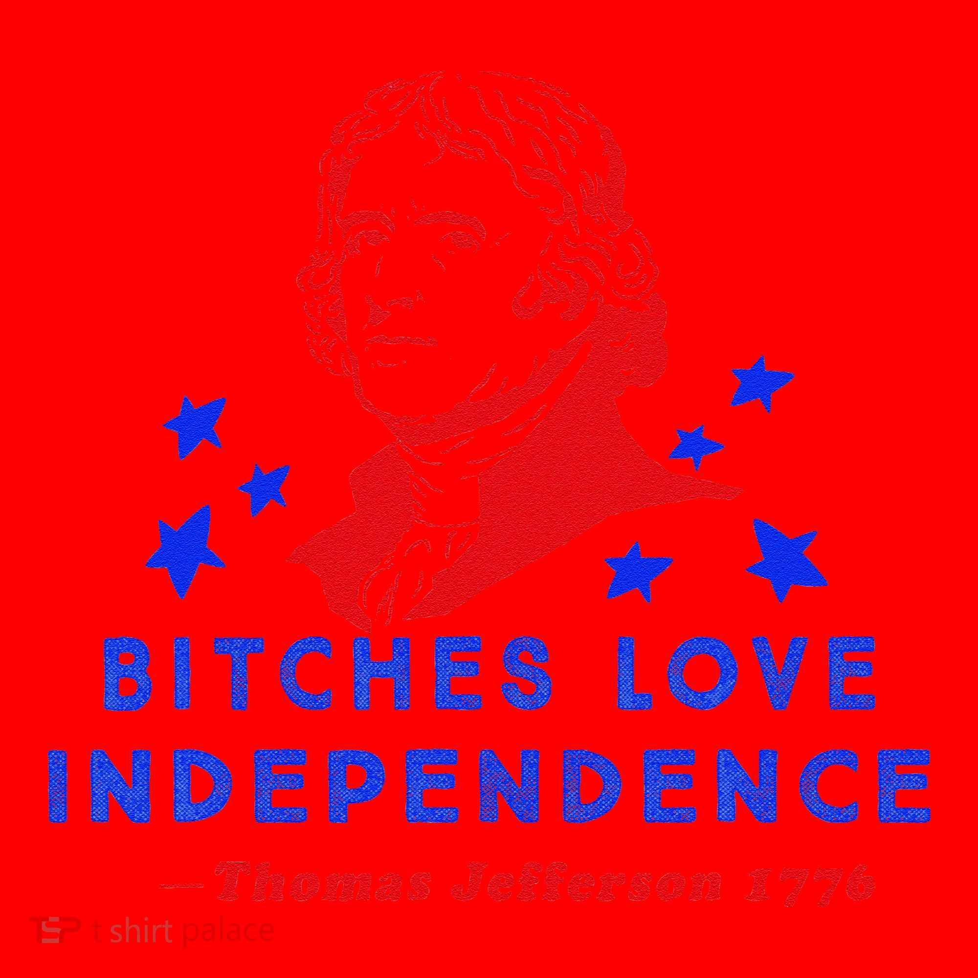 Bitches Love Independence Thomas Jefferson 1776 Santa Hat