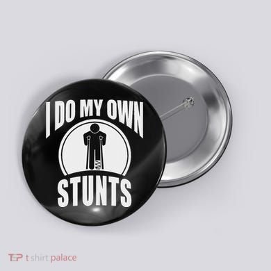 Broken Leg Injury Ankle Knee Funny Get Well Soon Gift Button