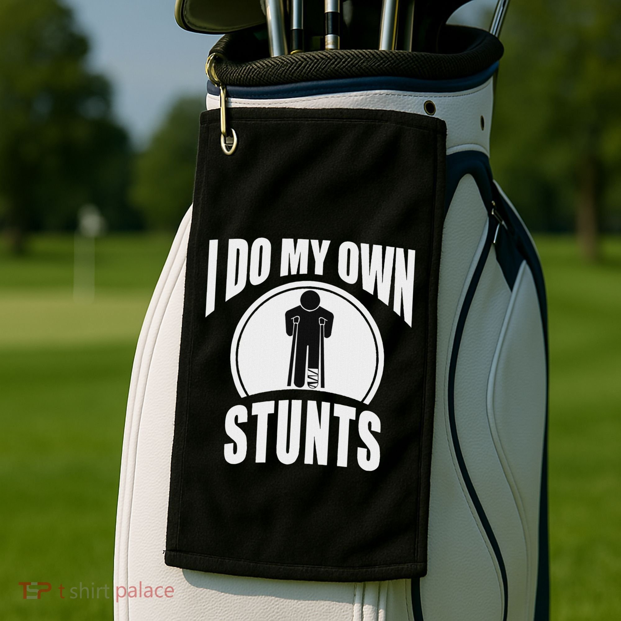 Broken Leg Injury Ankle Knee Funny Get Well Soon Gift Golf Towel