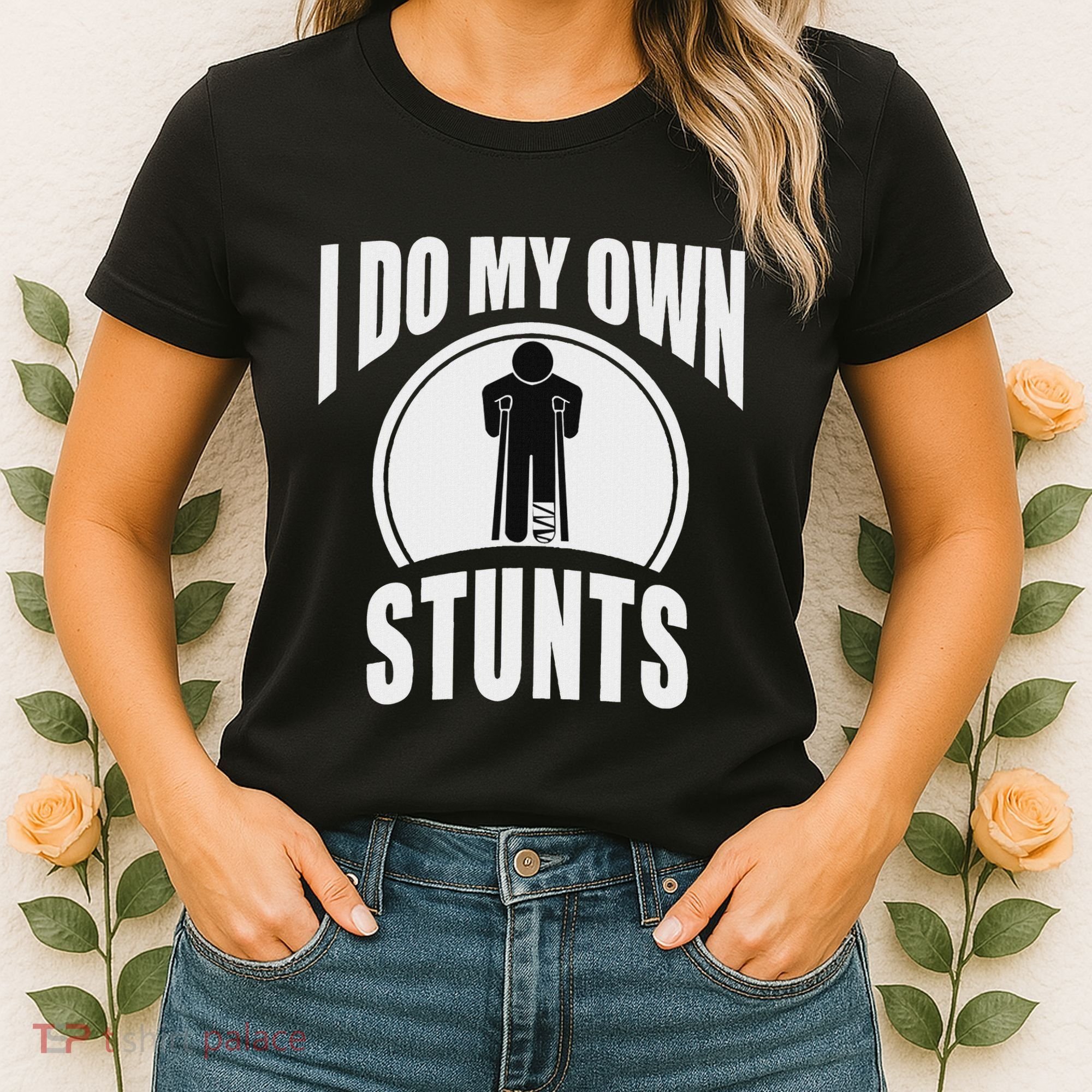Broken Leg Injury Ankle Knee Funny Get Well Soon Gift Women's T-Shirt